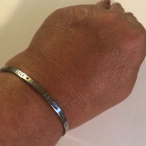 Wind and fire Live live laugh cuff bracelet